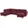 Home Affaire Wohnlandschaft HOME AFFAIRE "Palmera U-Form, B: 308 cm", rot (bordeaux), B:308cm H:89cm T:212cm, 100% Polyester;Struktur (100% Polyester);Luxus-Microfaser in Lederoptik (100% Polyester), Sofas, Wohnlandschaft, optional Bettfunktion & Bettkasten, Federkern