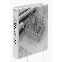 Esselte 10 Esselte Präsentationsringbücher 4-Ringe weiß 5,1 cm DIN A4