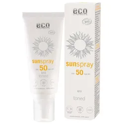 Eco Cosmetics Sonnenspray LSF50 getönt Q10