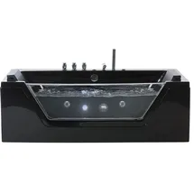 Beliani Samana Whirlpoolbadewanne 76 x 162 cm (W) 76 x (H) 55 x (L) 162 cm