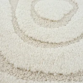 The CarPET Everest Kurzflorteppich Ø 200 cm Creme