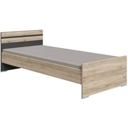 WIMEX Bett Cariba 120 x 200 cm Holzoptik Braun Eiche