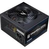 Zalman MegaMax 500W power supply (ZM500-TXII) (500 W), PC Netzteil, Schwarz