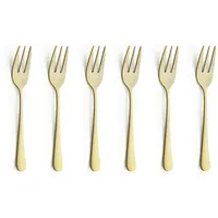 Amefa AUSTIN Kuchengabel Set 6-teilig PVD Gold satiniert Besteck