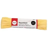 Rayher Rayonbast Bänder 20 m matt gelb