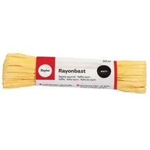 Rayher Rayonbast Bänder 20 m matt gelb