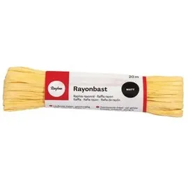 Rayher Rayonbast Bänder 20 m matt gelb