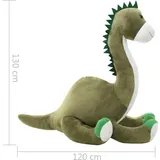 vidaXL Dino Kuscheltier Brontosaurus Plüsch Grün