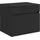 vidaXL Badezimmerschrank Schwarz 59 x 44,5 x 50 cm