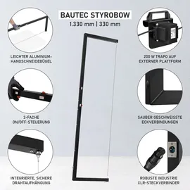 Bautec Styrobow Handschneidebügel 200W (1.330mm/330mm) inkl.10 Schneidedrähte » Styroporschneider, Heißdrahtschneider