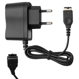 Netzteil Ladegerät Kompatibel mit NDS Fat-Model/Game Boy Advance SP(GBA SP), AC 100–240V Adapter Netzadapter 2Pin EU Ladekabel Netzladegerät, 1.1M Schwarz