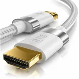 Primewire HDMI-Kabel 2.1 10 m Silber/Weiß