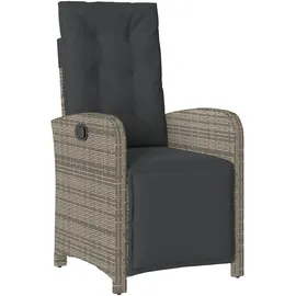 vidaXL Garten Essgruppe 5 pcs Grau Poly-Rattan - Grau