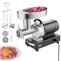 Vevor Kommerzieller Elektrischer Fleischwolf 6,35kg/Min Wurstfüller Maker