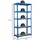SCHMIDT security tools Schwerlastregal Metall 180x90x45 cm blau