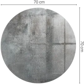 Tulup Funkenschutz Glasplatte 70 x 70 x 0,4 cm Grau