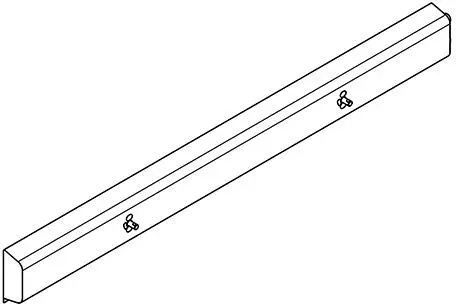 KWC Aquarotter Armatureneinheit, Edst., W.-Mont., 2 Waschplätze, 1600 mm, Wasser rechts, 3600000933 3600000933