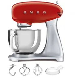 Smeg SMF02RDEU Rot - Küchenmaschine - Edelstahlschüssel 4,8 Liter