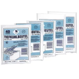 mm_unverified_brand Tiefkühlbeutel 1,0 l, 15 X 21 cm, 40 Stück