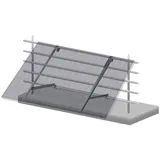 Zelsius Universal Solarmodul Balkon Halterung Set mit verstellbarem Winkel, Aluminium Montageset