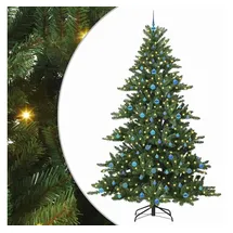 vidaXL Künstlicher klappbarer Weihnachtsbaum Grün 240 cm