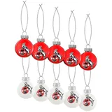 1. FC Köln Weihnachtsbaumkugeln „Rut un wieß“ 10-er Set