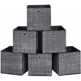 Rootz Aufbewahrungsbox – 6er-Set Aufbewahrungsbox – Stoffboxen – Organizer-Box – Containerbox – Spielzeugkiste – Schuhbox – Schrankbo...