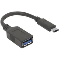 Manhattan USB-C Stecker, USB-A Buchse 0.15 m Schwa