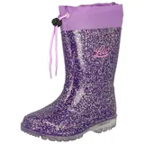 LICO Powerlight W Blinky Gummistiefel Lila Pink Silber, 28 EU