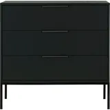 Woood Kommode Adam 94 x 93 x 52 cm Schwarz