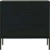 Woood Kommode Adam 94 x 93 x 52 cm Schwarz