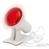 Umllpet 110W Rotlichtlampe Infrarot Wärmelampe mit Timer Dimmer, Wärmegerät für Muskelentspannung und körperliches Wohlbefinden, Heimgebrauch Infrarotlampe
