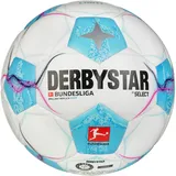 derbystar Bundesliga Brillant Light 350g Leicht-Fußball 2024/25 Kinder weiss/blau/pink 5