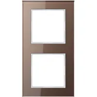 Jung Glasrahmen 2-fach mokka