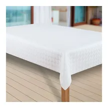 Laro Tischdecke Molton 90 x 140 cm Weiß