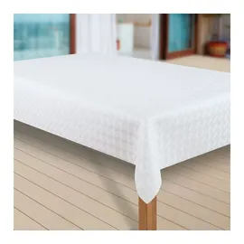 Laro Tischdecke Molton 90 x 140 cm Weiß