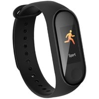 Umbro Fitness Tracker Bluetooth – Smart Watch mit Sportfunktionen – Fitnessuhr HR und Körpertemperatursensor – Schrittzähler 0,96 Zoll Touchscreen – Sportuhr Spritzfest – Schwarz