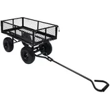 vidaXL Bollerwagen schwarz