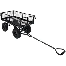 vidaXL Bollerwagen schwarz
