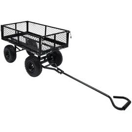 vidaXL Bollerwagen schwarz