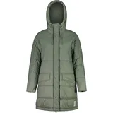 maloja Wintermantel FossanM Urban Puffer Coat (PrimaLoft® BIO133, winddicht) grün Damen