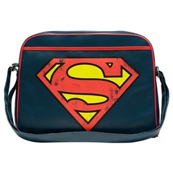 LOGOSHIRT Schultertasche Superman – Logo, mit coolem Superman-Logo blau|rot