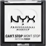 NYX Professional Makeup Can't Stop Won't Stop Mattifying Powder mattierendes Puder Farbton 11 Bright Translucent