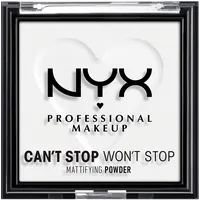 NYX Professional Makeup Can't Stop Won't Stop Mattifying Powder mattierendes Puder Farbton 11 Bright Translucent