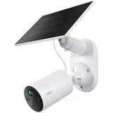 TP-Link Tapo C410 KIT Überwachungskamera mit Solarpanel 2K 3MP, Farbnachtsicht, MicroSD-Speicher, 6400-mAh Nicht entfernbarer Akku, Zwei-Wege-Audio, Personenerkennung, Alexa&Google Assistant, 2,4 GHz