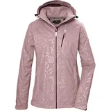 KILLTEC Damen Softshelljacke/Outdoorjacke mit abzippbarer Kapuze KOS 122 WMN SFTSHLL JCKT FLORAL, woodrose, 44,