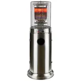 DEMA Edelstahl Gas Heizer Terrassenheizstrahler Santorin 5 - 10 kW 360°
