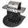 Tulup Grill-Unterlage 80 x 90 cm Metall Schwarz