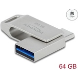 DeLOCK SuperSpeed USB Stick 64GB, USB-A 3.0/USB-C 3.0 (54075)