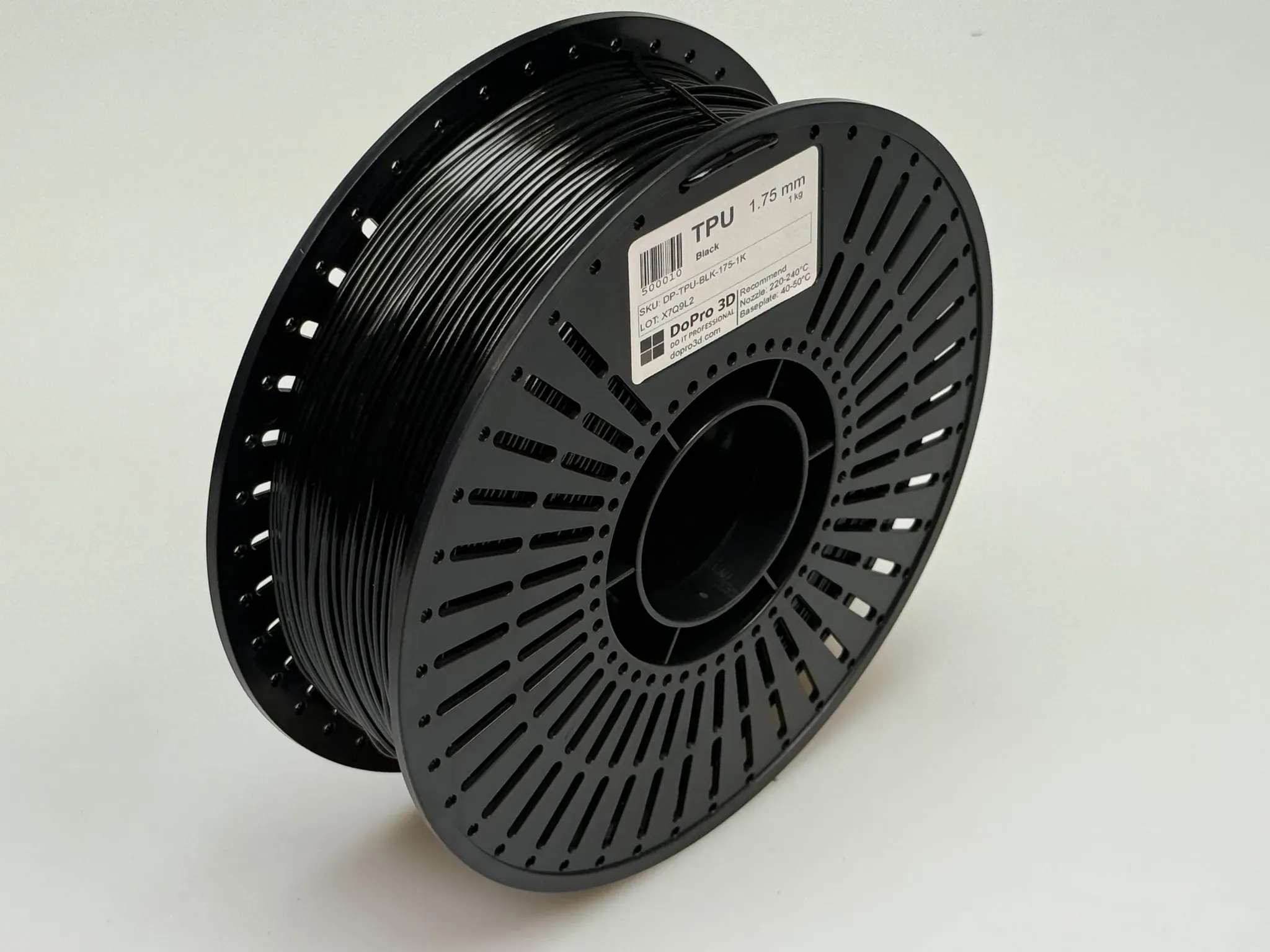 DoPro 3D TPU 95A Filament Midnight Black – Nexyl Class – 1,75 mm – 1,0 kg